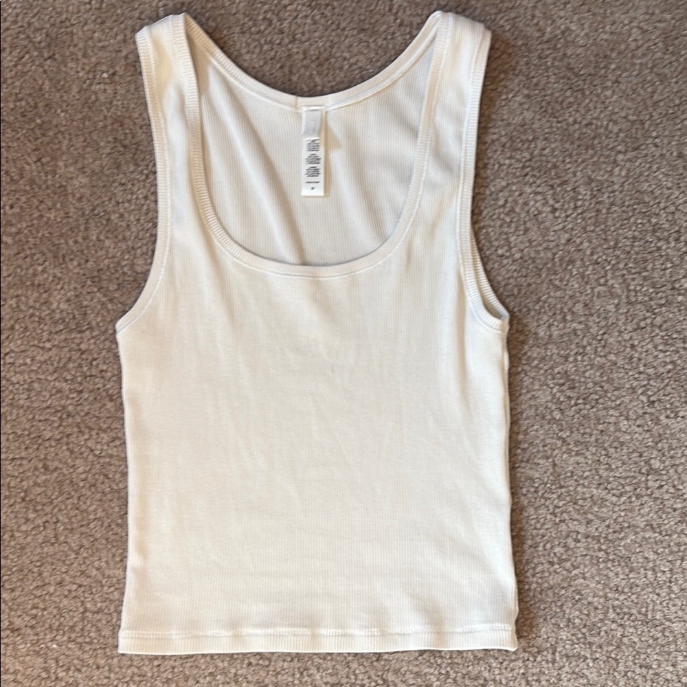 SKIMS Cotton Rib Tank Bone Medium